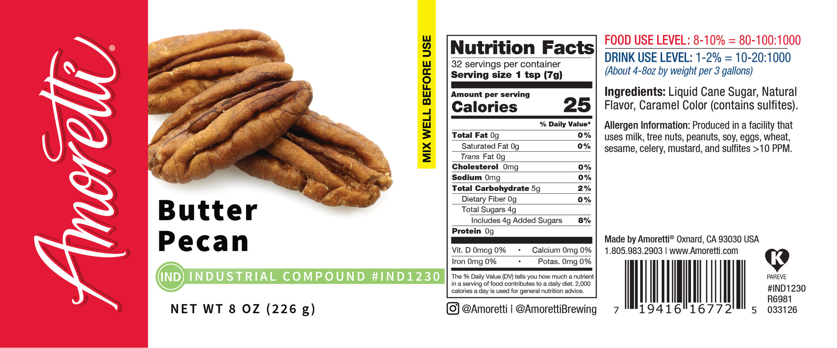 Butter Pecan Industrial Compound