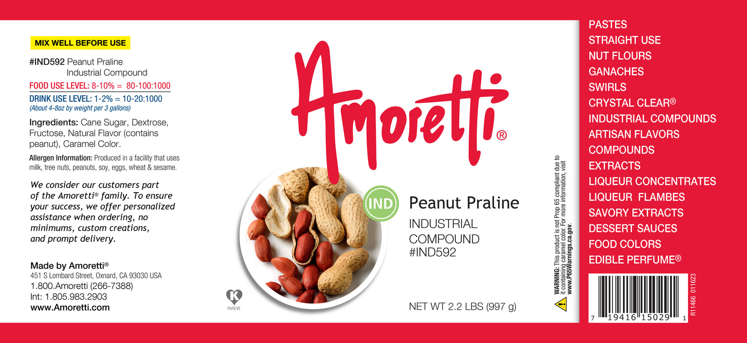 Peanut Praline Industrial Compound