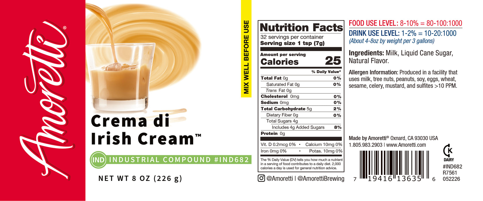 Crema Di Irish Cream™  Industrial Compound