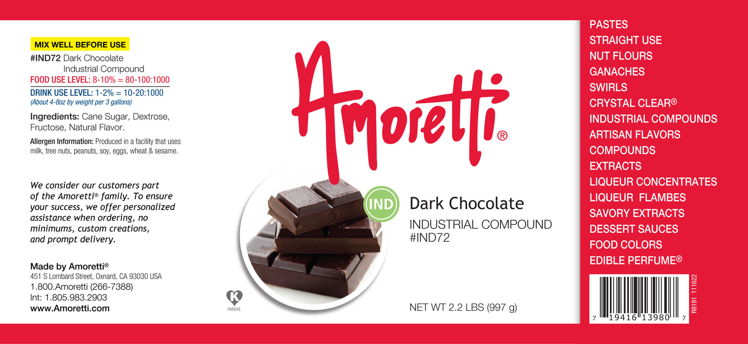 Dark Chocolate Industrial Compound