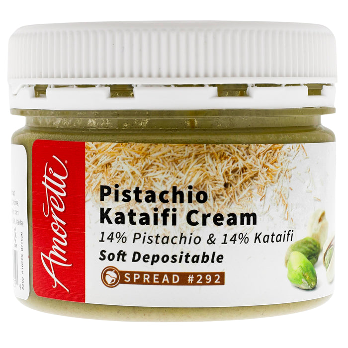 Soft Depositable Pistachio Kataifi Cream (14% Pistachio Cream & 14% Kataifi)
