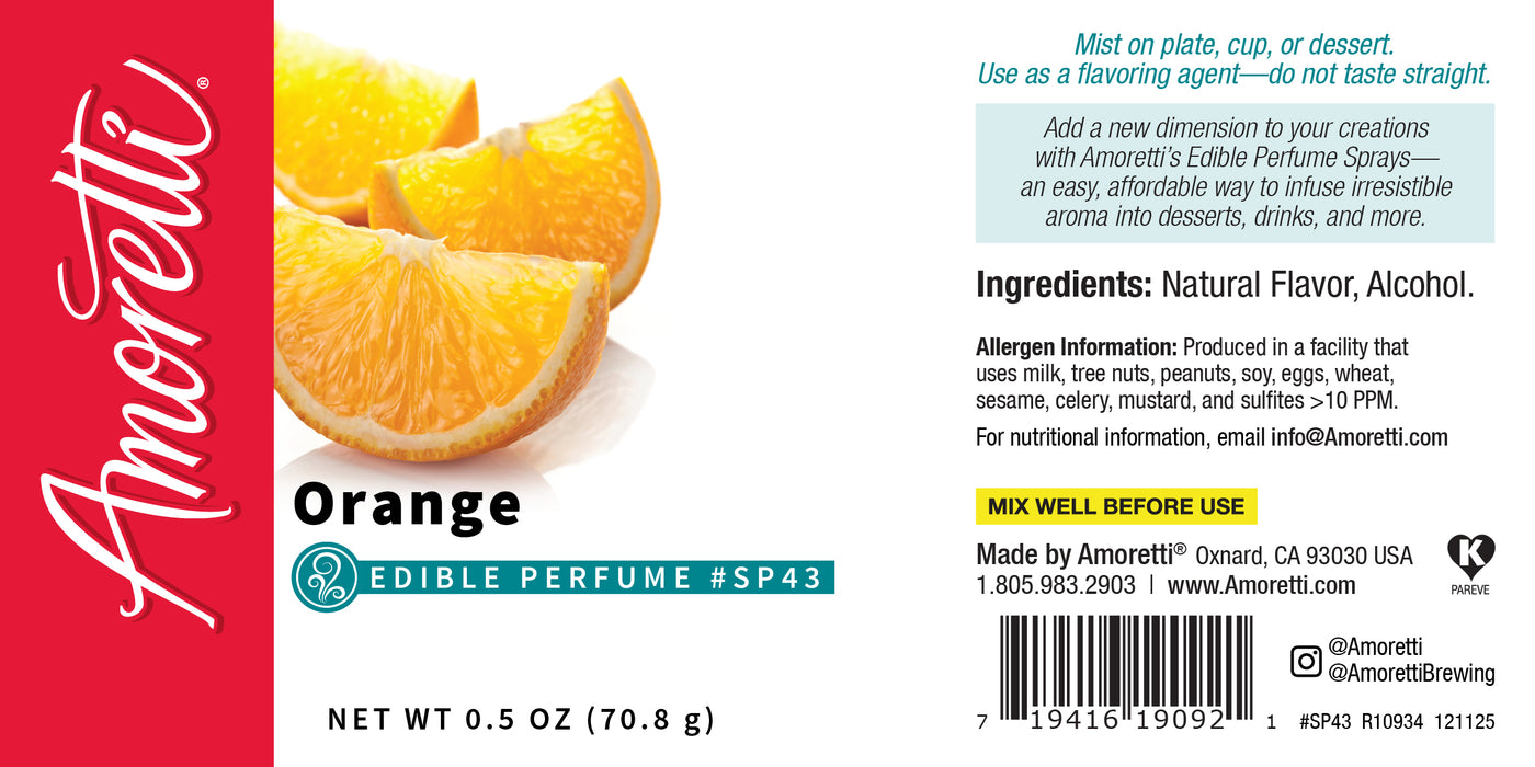 Orange Edible Perfume Spray