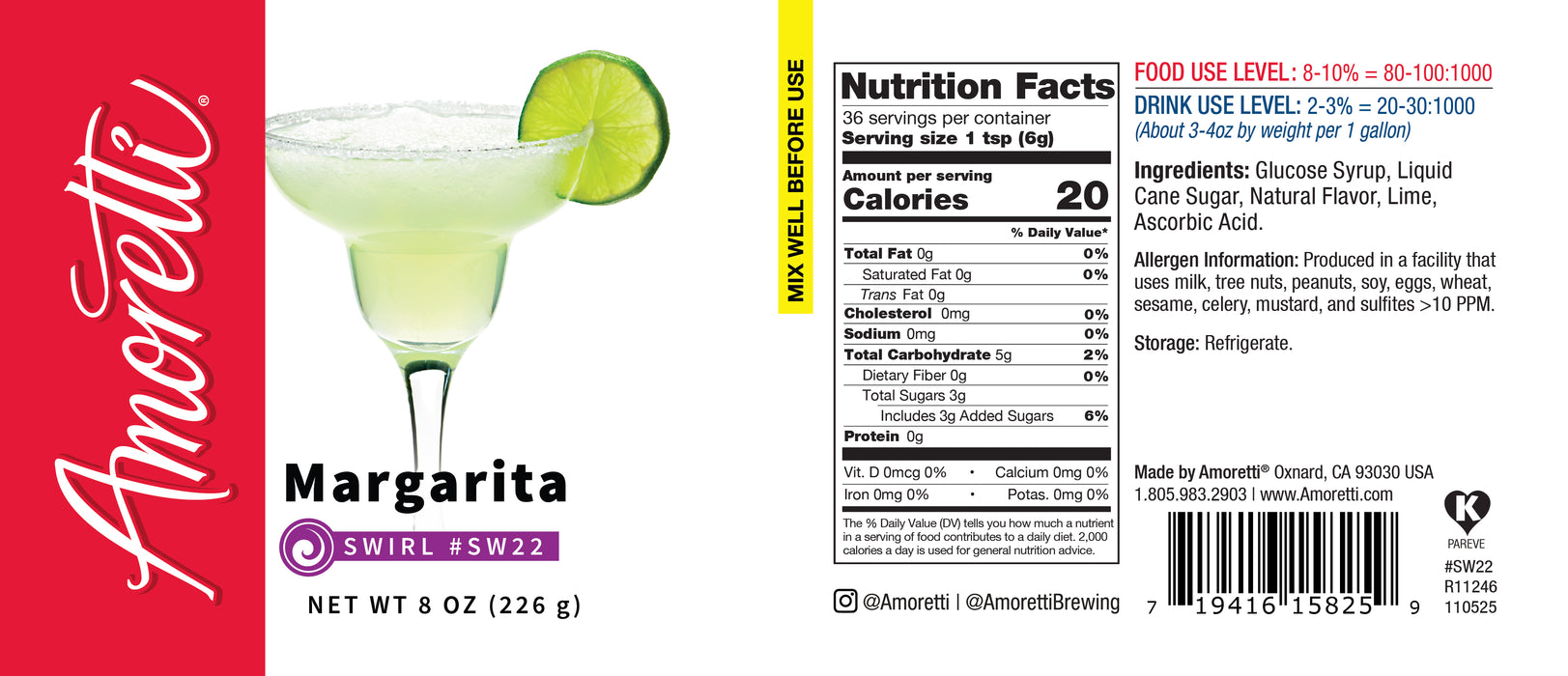 Margarita Marbleizing Swirl