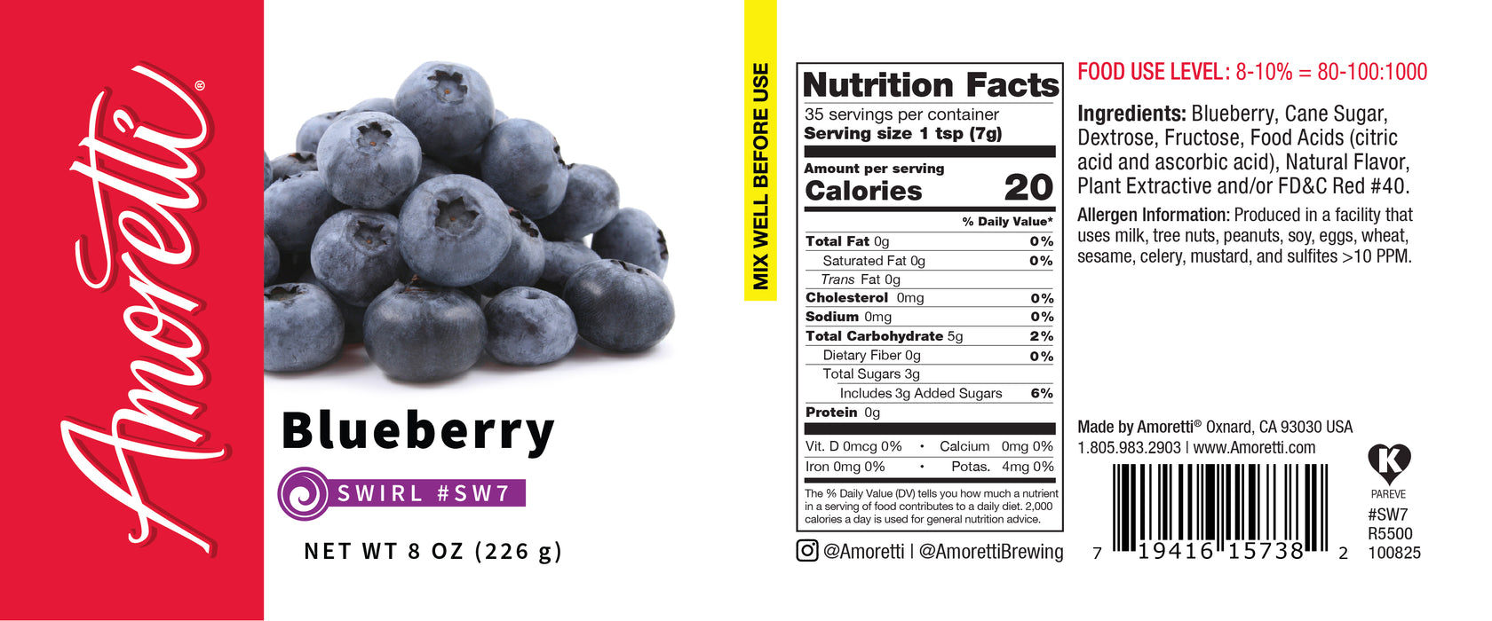 Blueberry Marbleizing Swirl