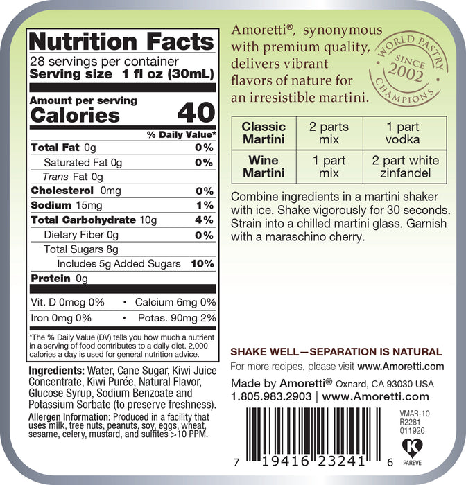 Premium Kiwi Martini Mix