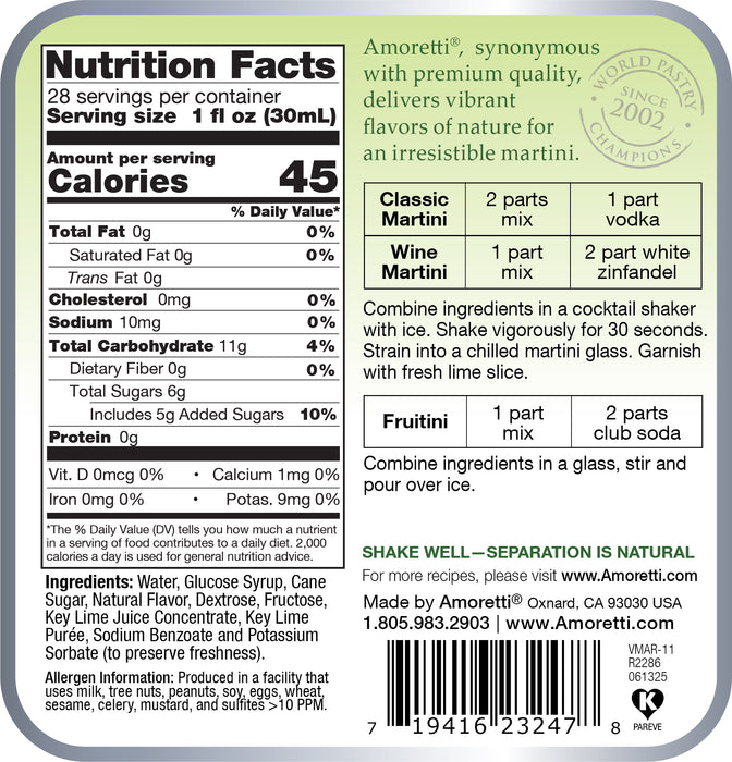 Premium Key Lime Martini Mix