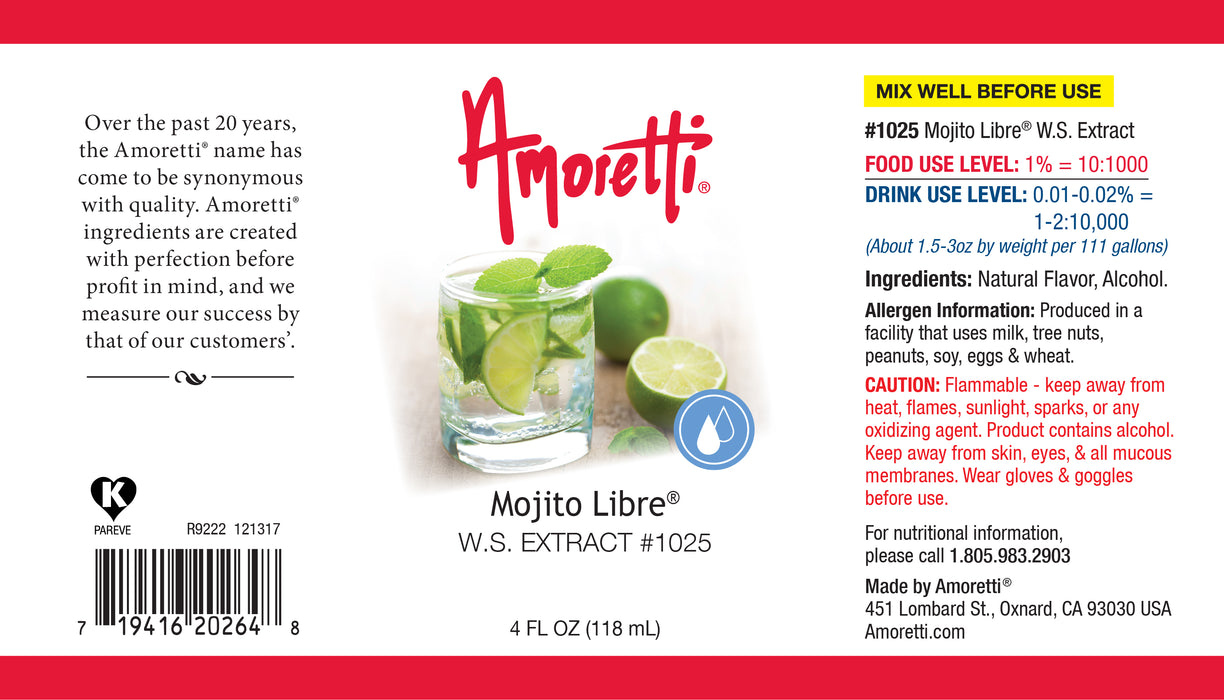 Mojito Libre Extract Water Soluble (mint & lime)