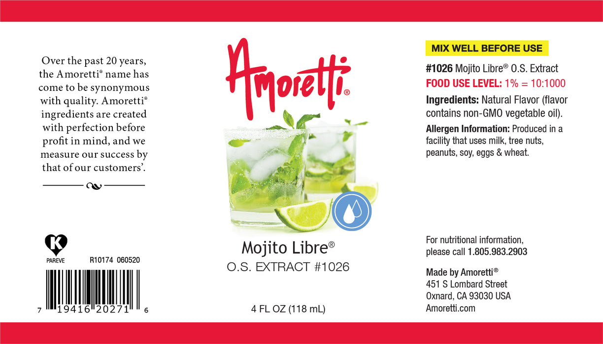 Mojito Libre Extract Oil Soluble (mint & lime)