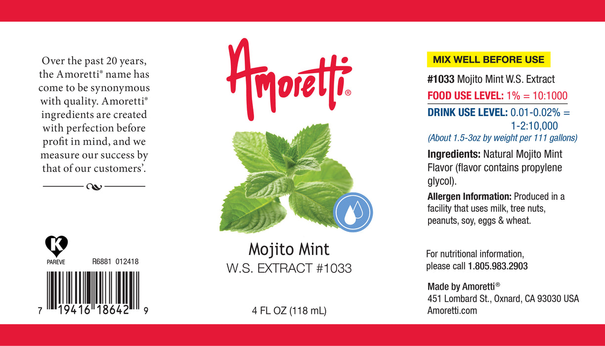Mojito Mint Extract Water Soluble (just mint, no lime)