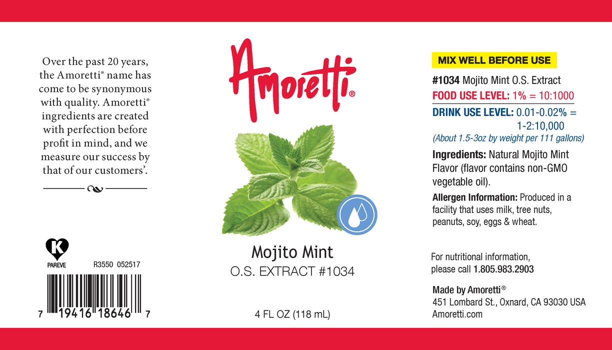 Mojito Mint Extract Oil Soluble (just mint, no lime)