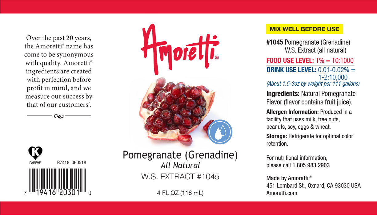 Pomegranate (Grenadine) Extract Water Soluble (all natural)