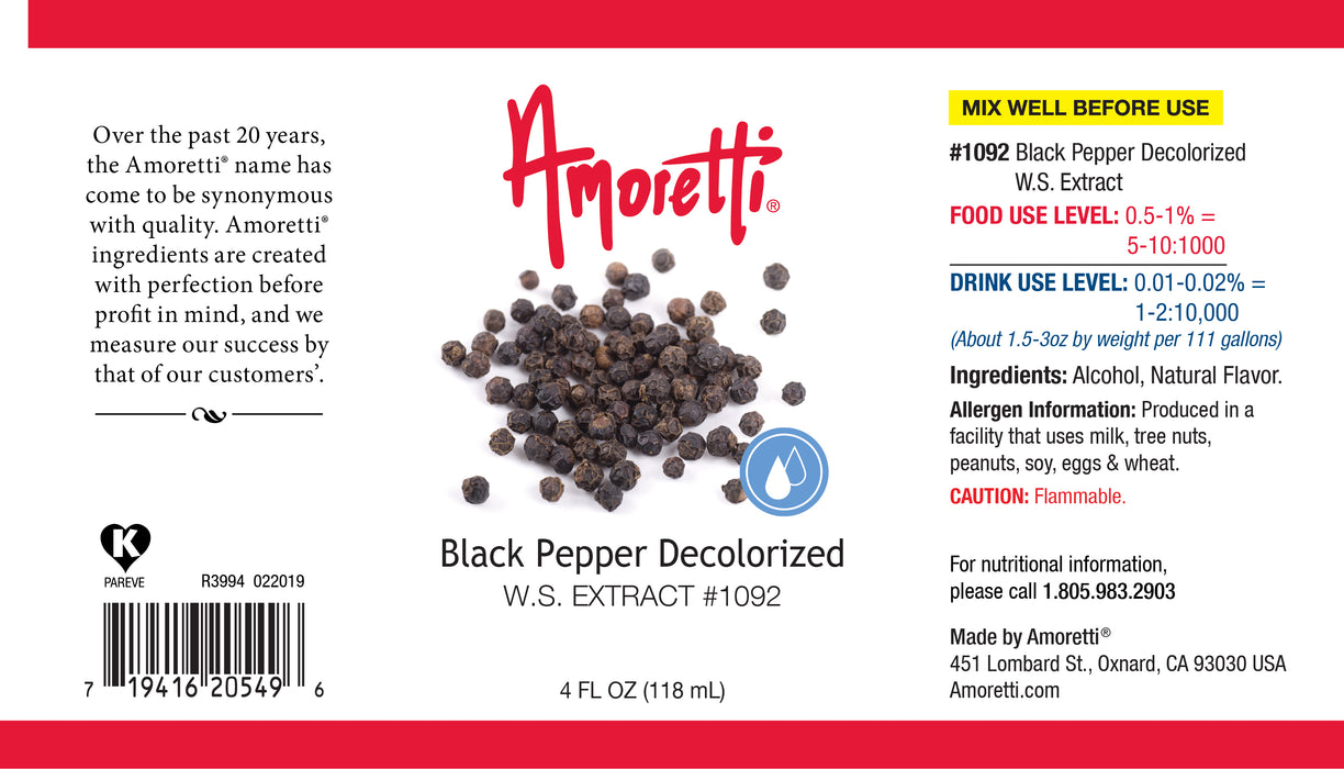 Black Pepper Decolorized Extract Water Soluble