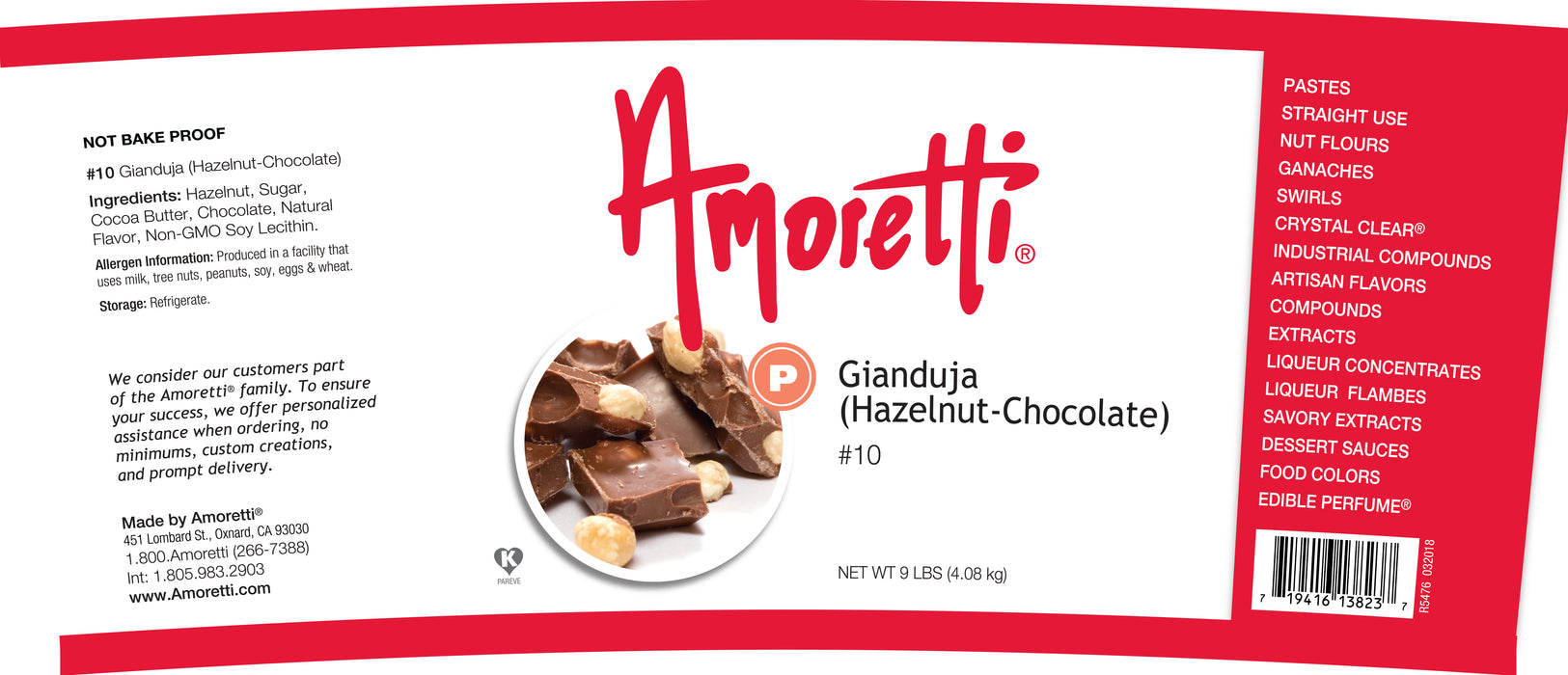 Gianduja (Hazelnut-Chocolate) (not bake-proof)