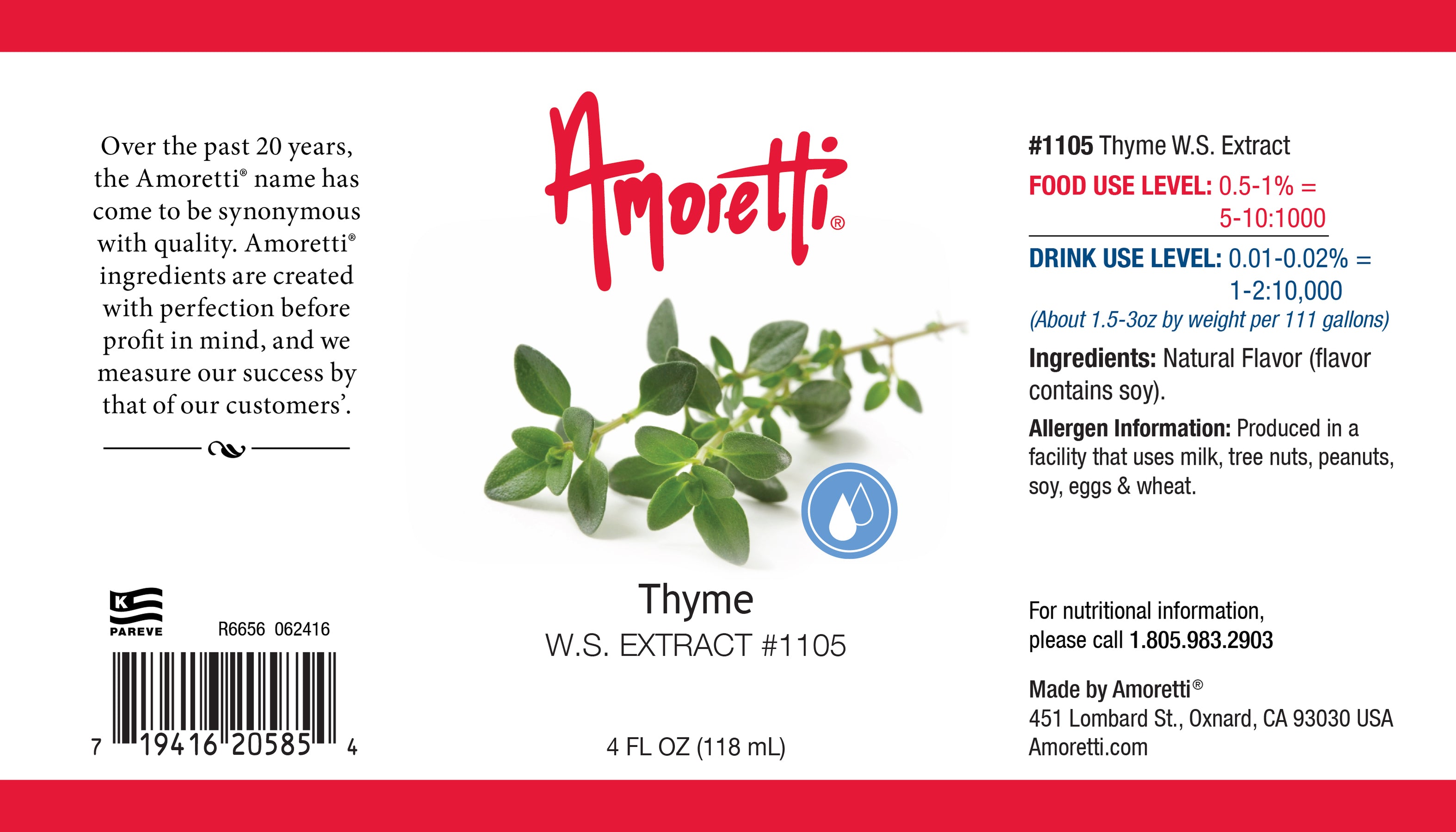 Thyme Extract Water Soluble — Amoretti