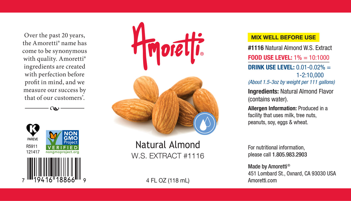 Natural Almond Extract Water Soluble