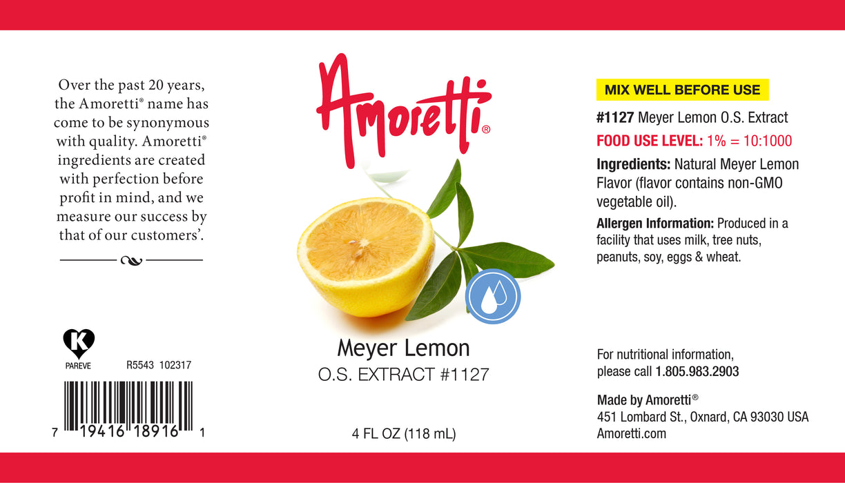Meyer Lemon Extract Oil Soluble
