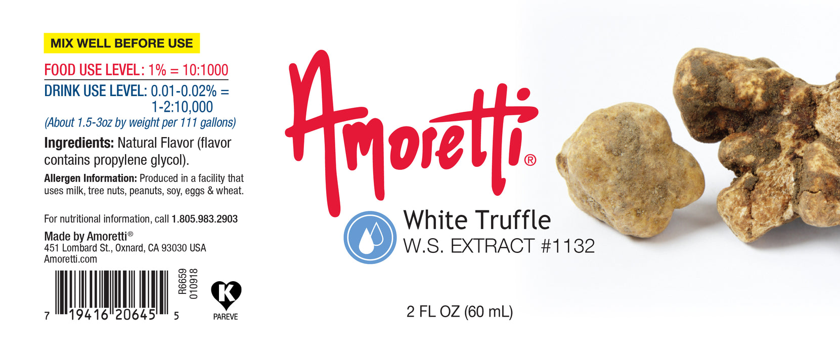 White Truffle Natural Extract Water Soluble