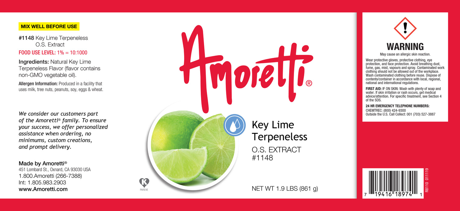 Key Lime Terpeneless Extract Oil Soluble
