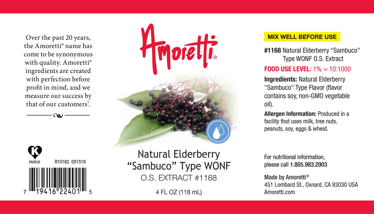 Natural Elderberry "Sambuco" Type Extract WONF Oil Soluble