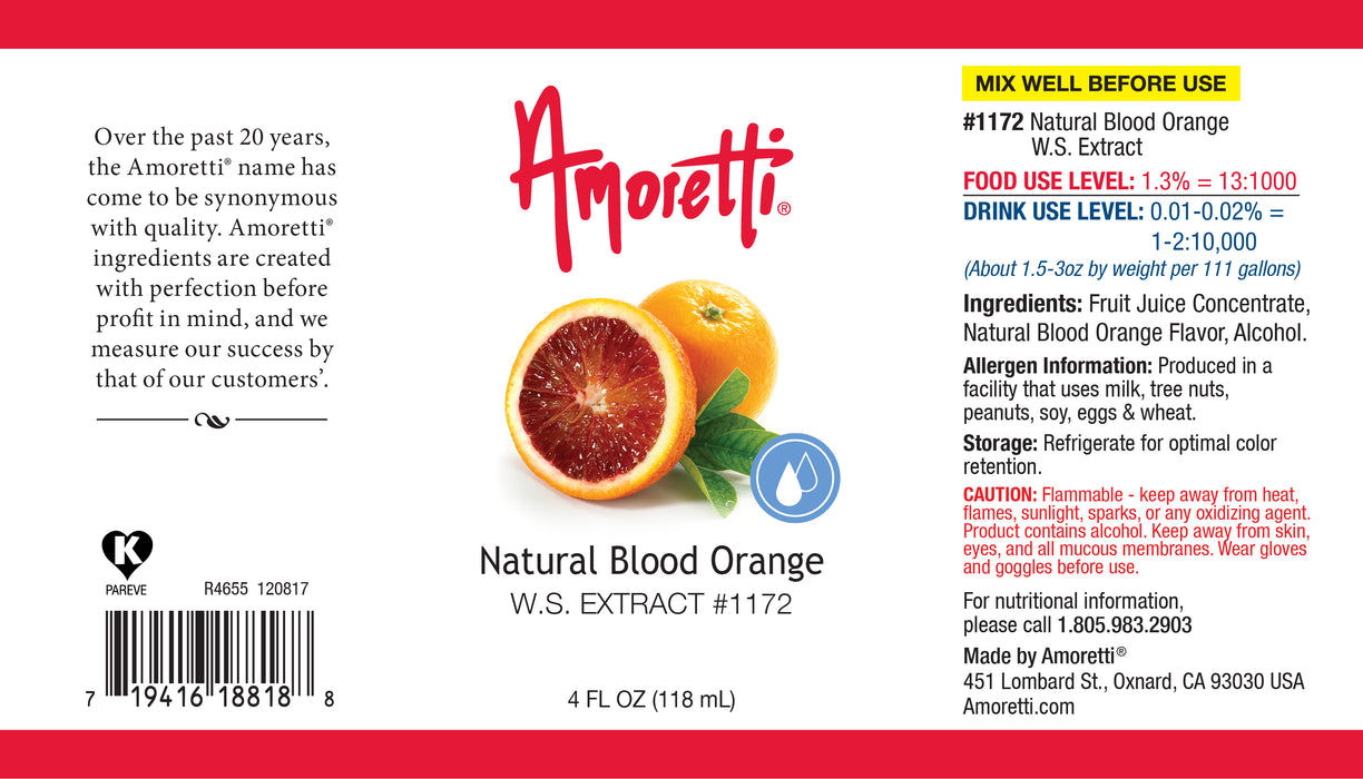 Natural Blood Orange Extract Water Soluble