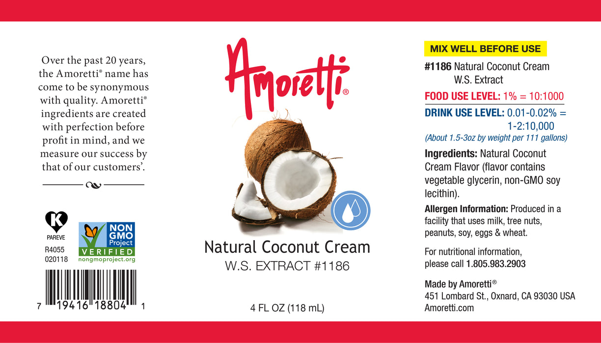 Natural Coconut Cream Extract Water Soluble