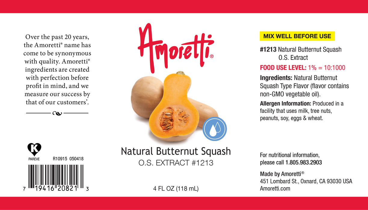 Natural Butternut Squash Extract Oil Soluble Amoretti Natural Butternut Squash Extract Oil Soluble Amoretti