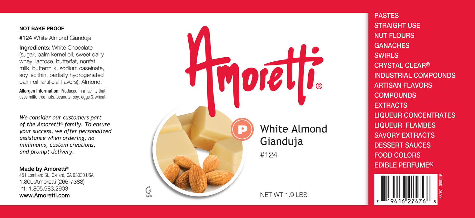 White Almond Gianduja (not bake-proof)