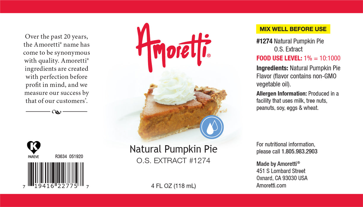 Natural Pumpkin Pie Extract Oil Soluble