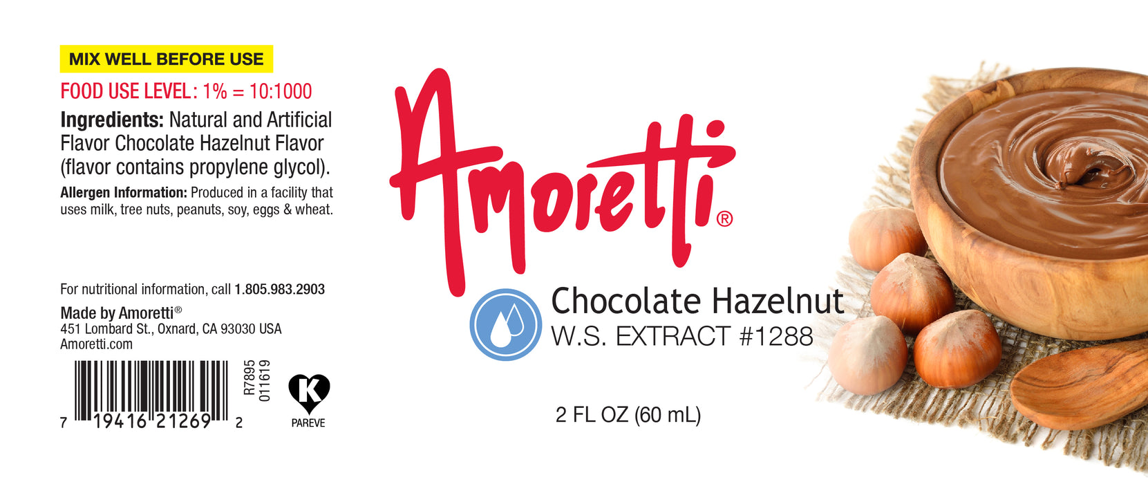 Chocolate Hazelnut Extract Water Soluble