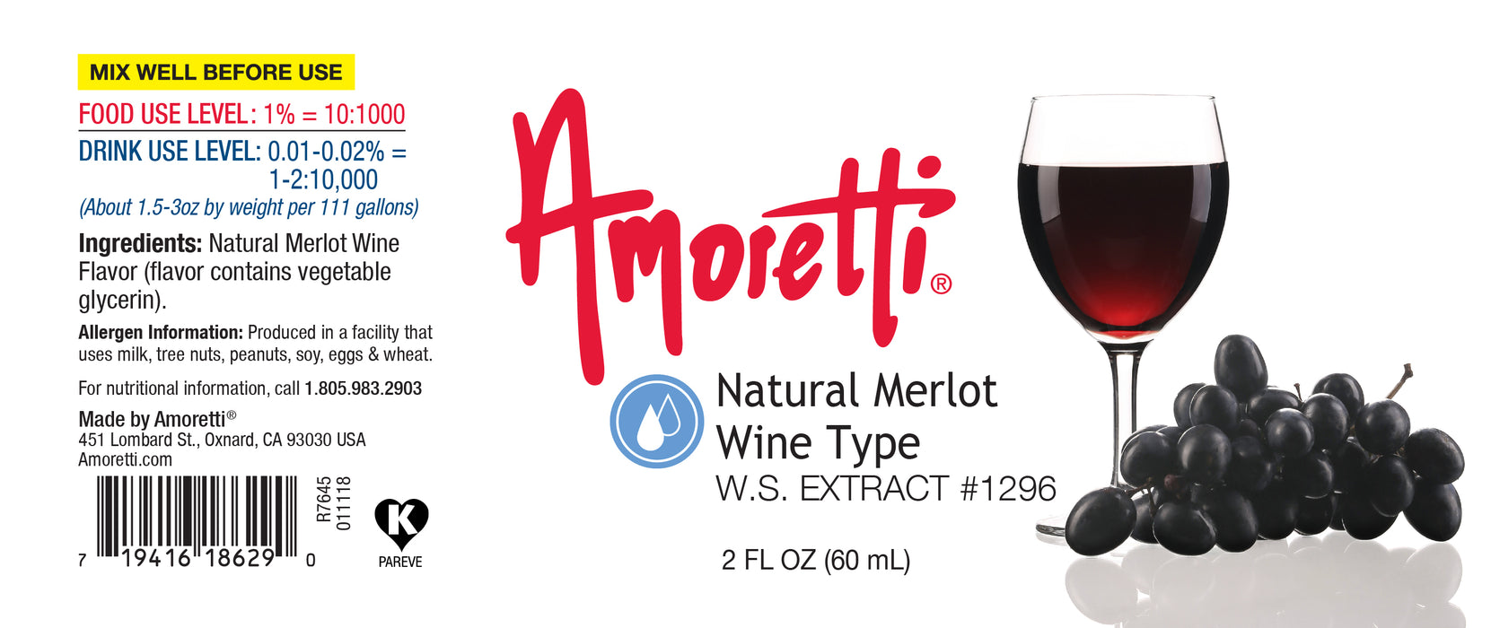 Natural Merlot Wine Extract Water Soluble