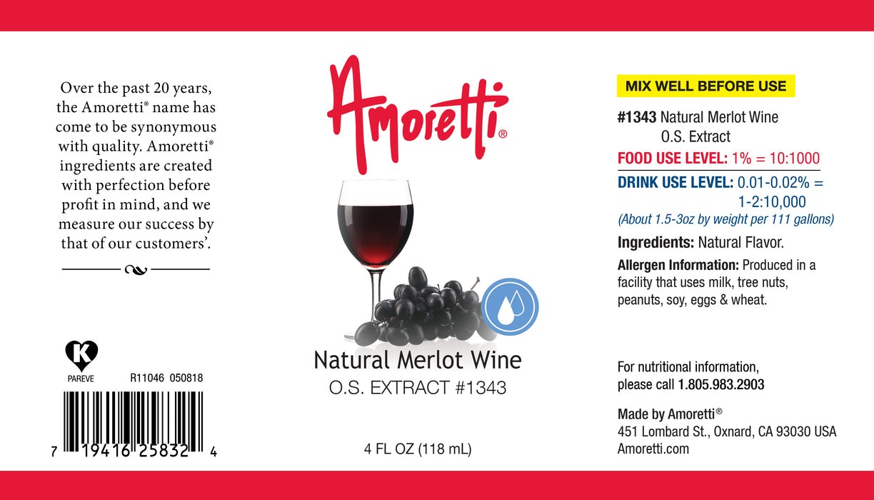 Natural Merlot Wine Oil Soluble