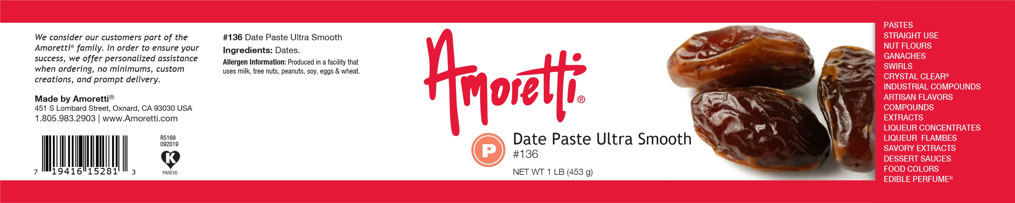 Date Paste Ultra Smooth