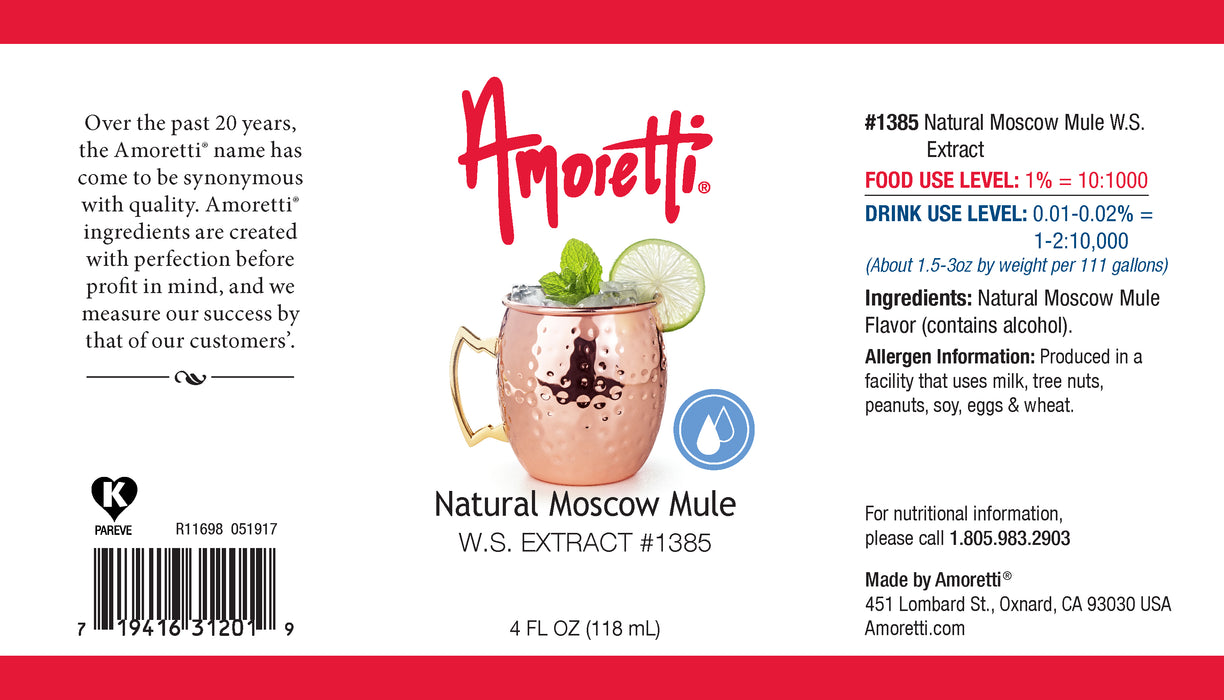 Natural Moscow Mule Extract Water Soluble