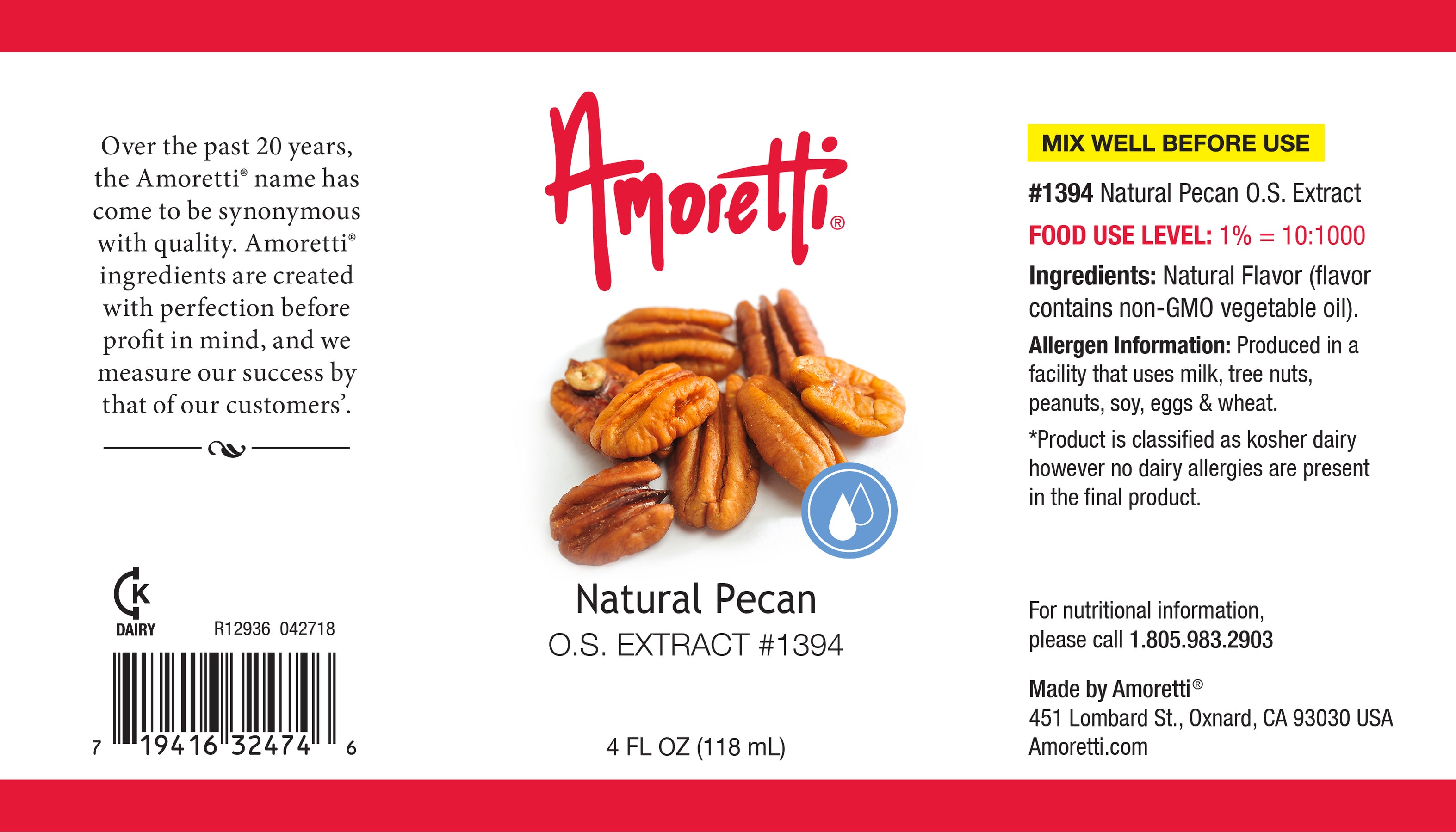 Natural Pecan Extract Oil Soluble — Amoretti