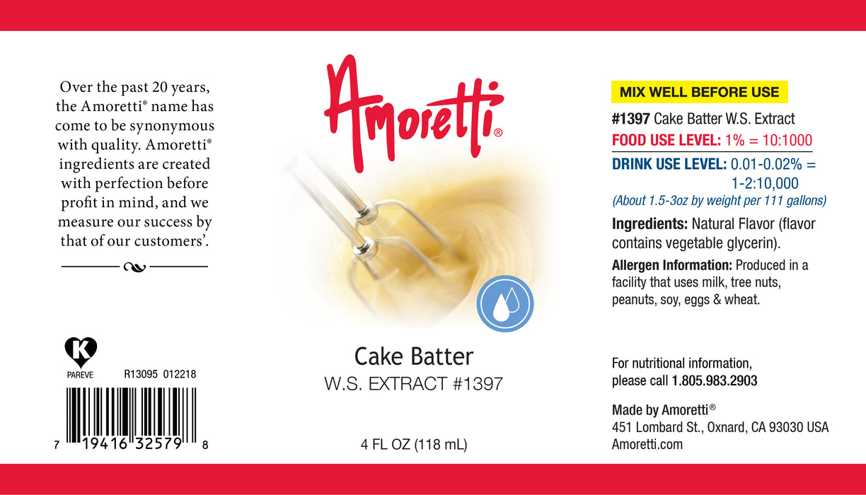 Cake Batter Extract Water Soluble (Pareve)