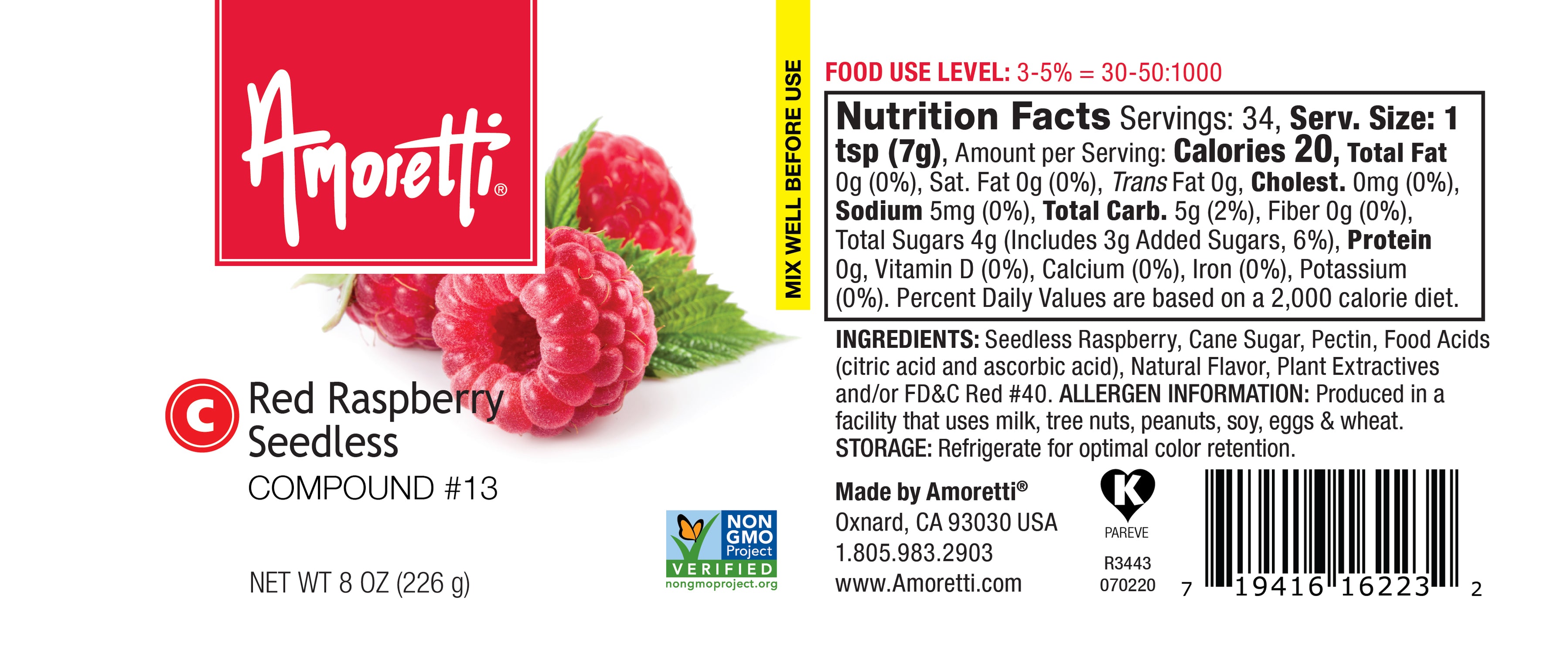 Red Raspberry Seedless Compound — Amoretti