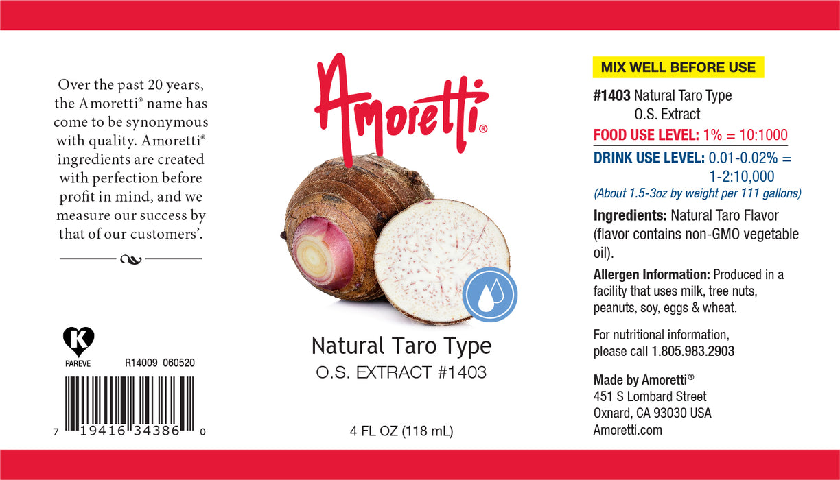 Natural Taro Type Extract Oil Soluble