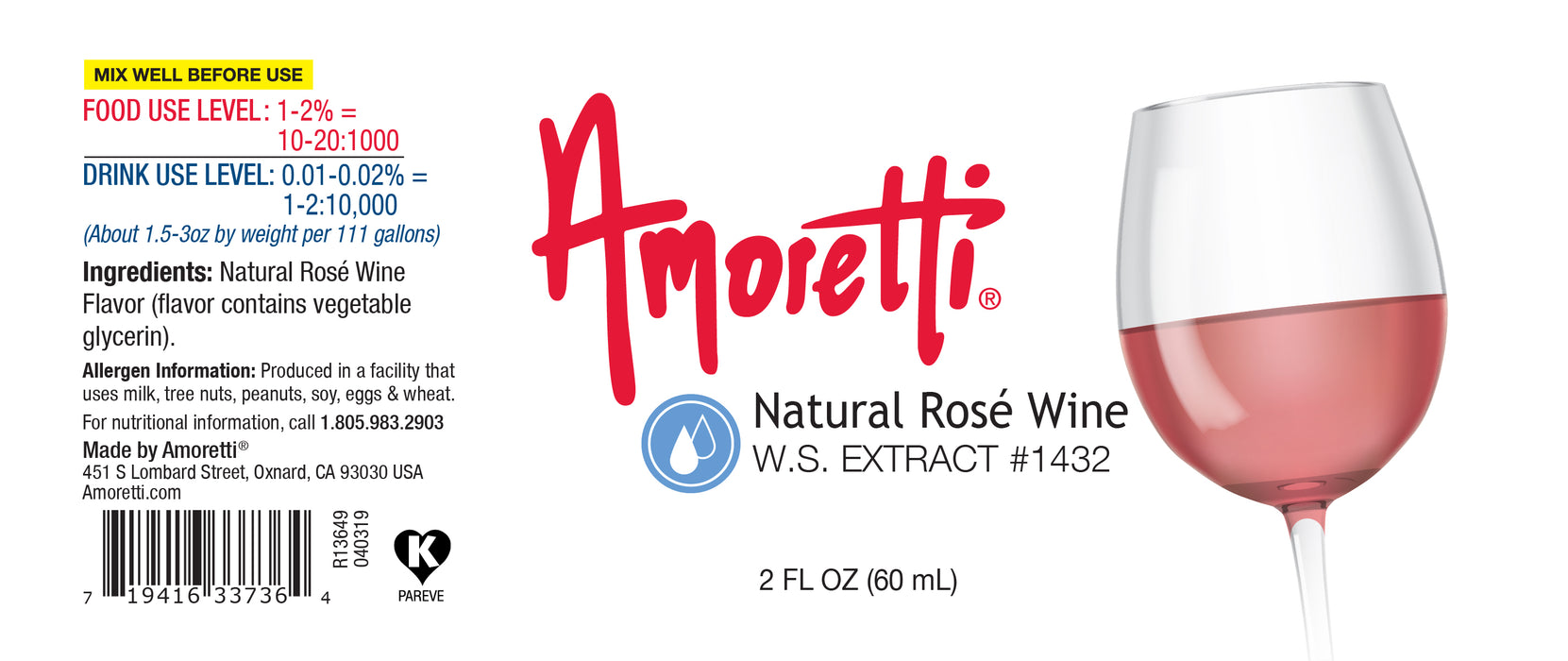 Natural Rosé Wine Extract Water Soluble