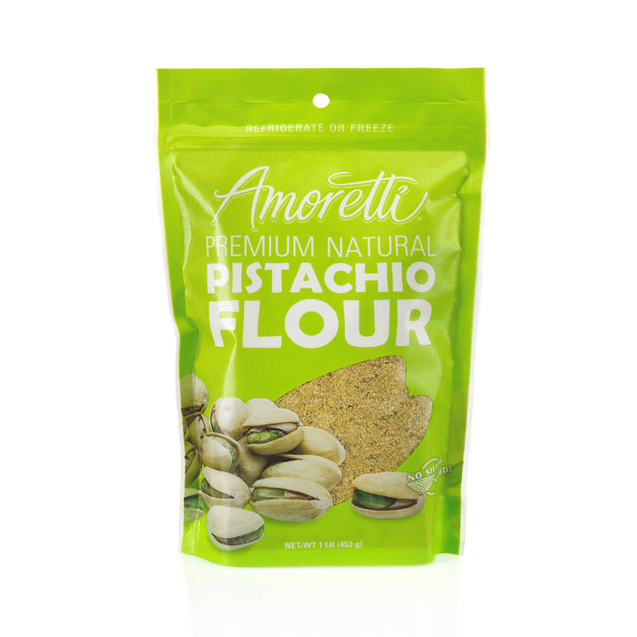 Amoretti’s Natural Pistachio Flour is a delicious and healthy way to add a rich, nutty flavor into your recipes.