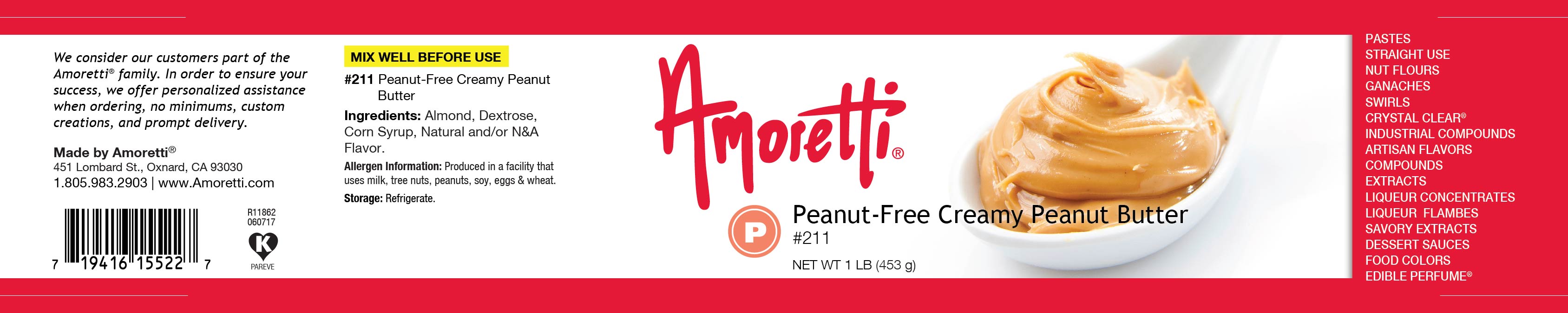 Peanut-Free Creamy Peanut Butter (refrigerate)