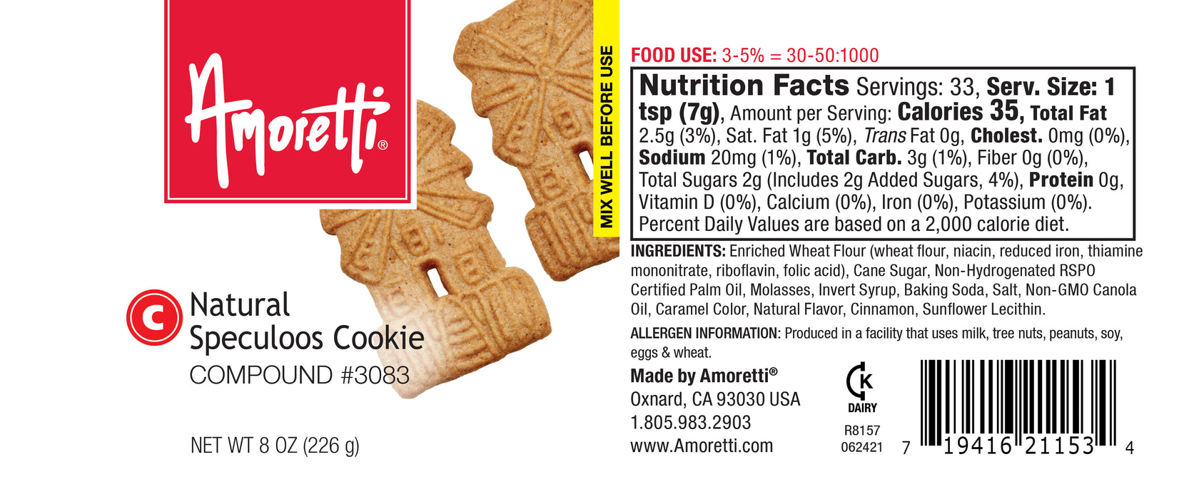 Natural Speculoos Cookie Compound