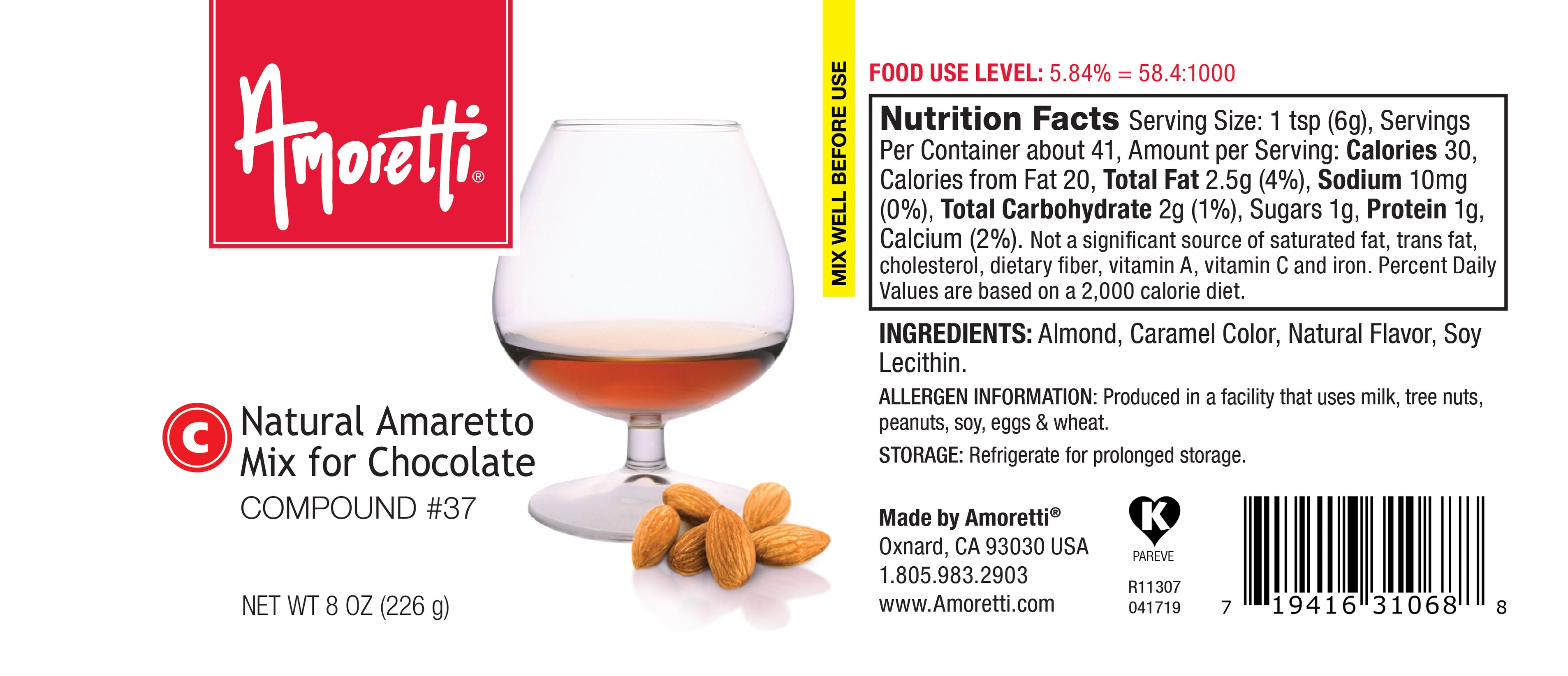 Amaretto Mix for Chocolate & Bakery Compound — Amoretti