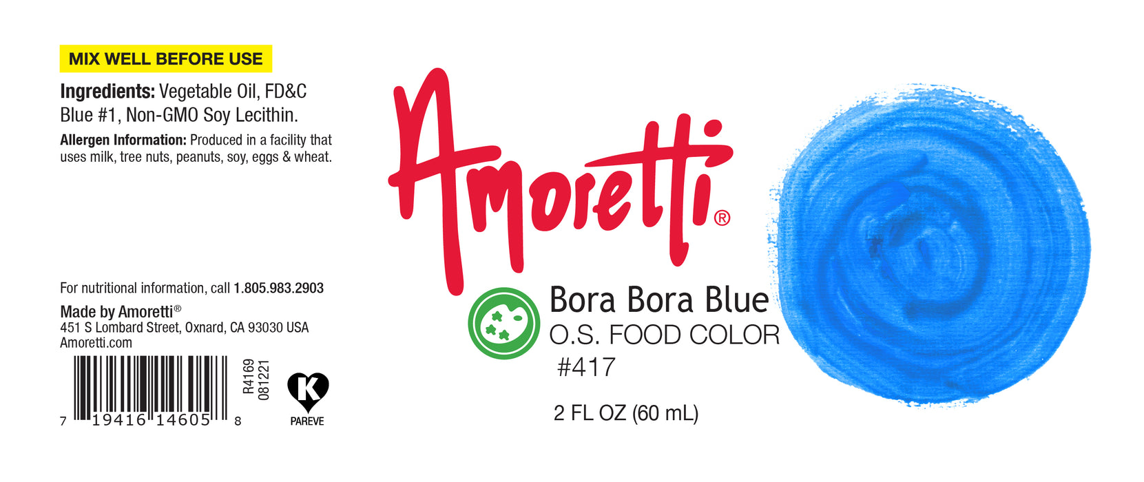 Bora Bora Blue Food Color Oil Soluble