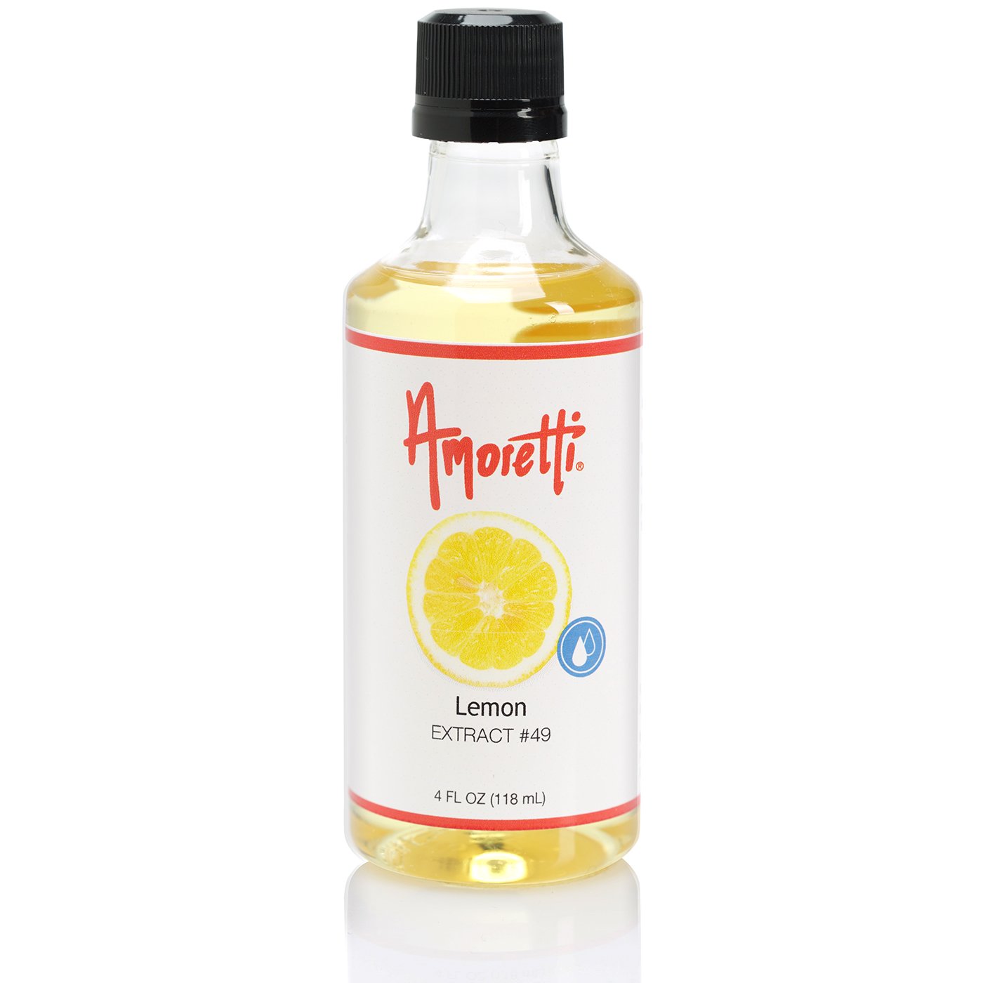 Amoretti - Meyer Lemon Extract Oil Soluble 4 oz - Highly Concentrated & Perfect for Pastry or Savory Applications, Preservative Free, Vegan, Kosher