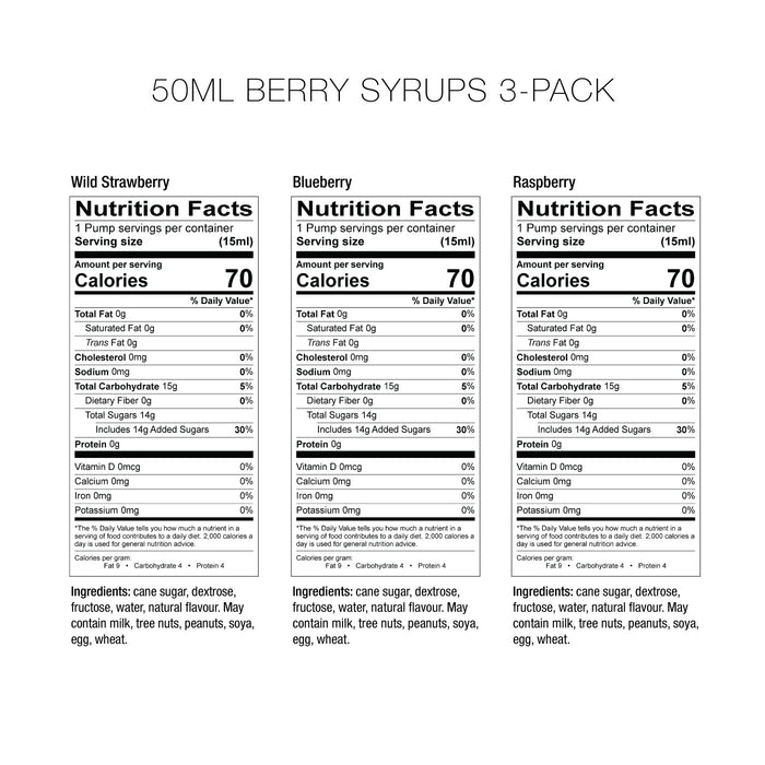 Berry Syrups 3 Pack