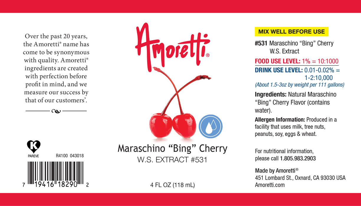 Maraschino "Bing" Cherry Extract Water Soluble