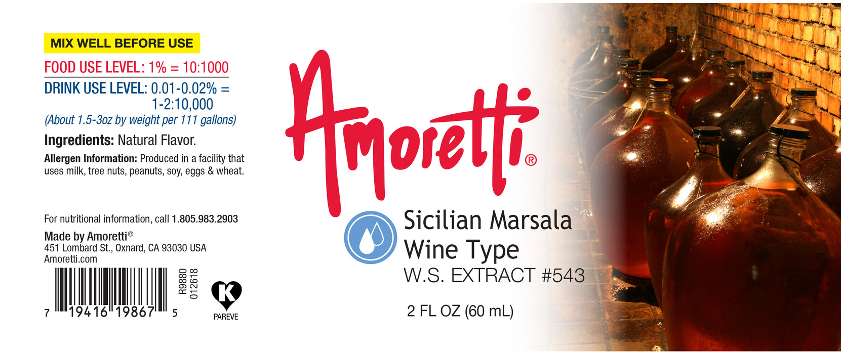 Sicilian Marsala Wine Type Extract Water Soluble