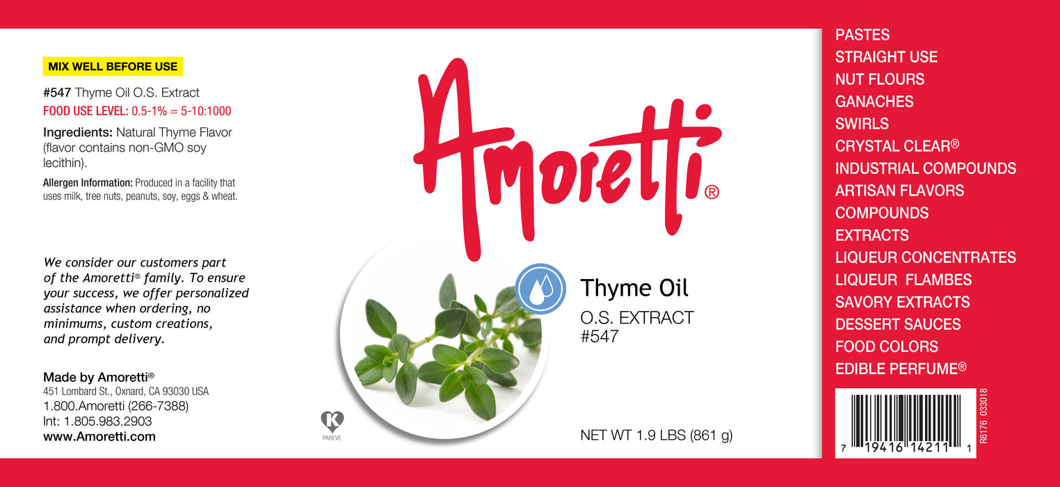 Thyme Oil Extract Oil Soluble