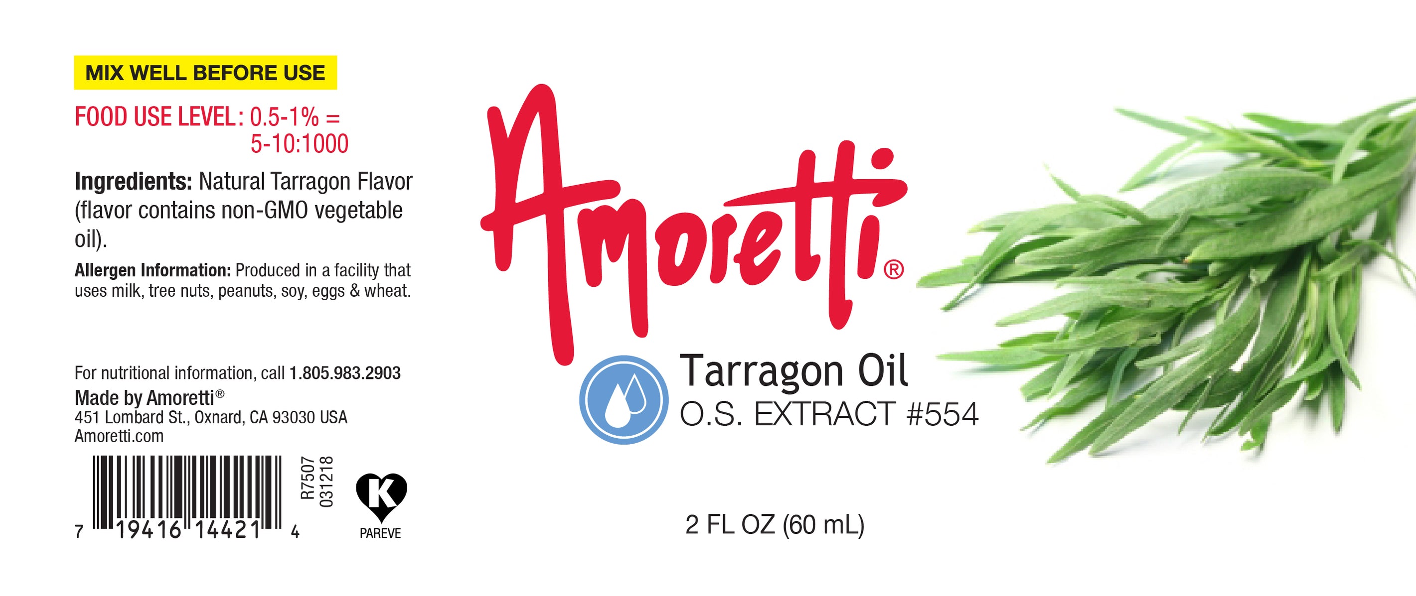 Tarragon Oil Extract Oil Soluble — Amoretti