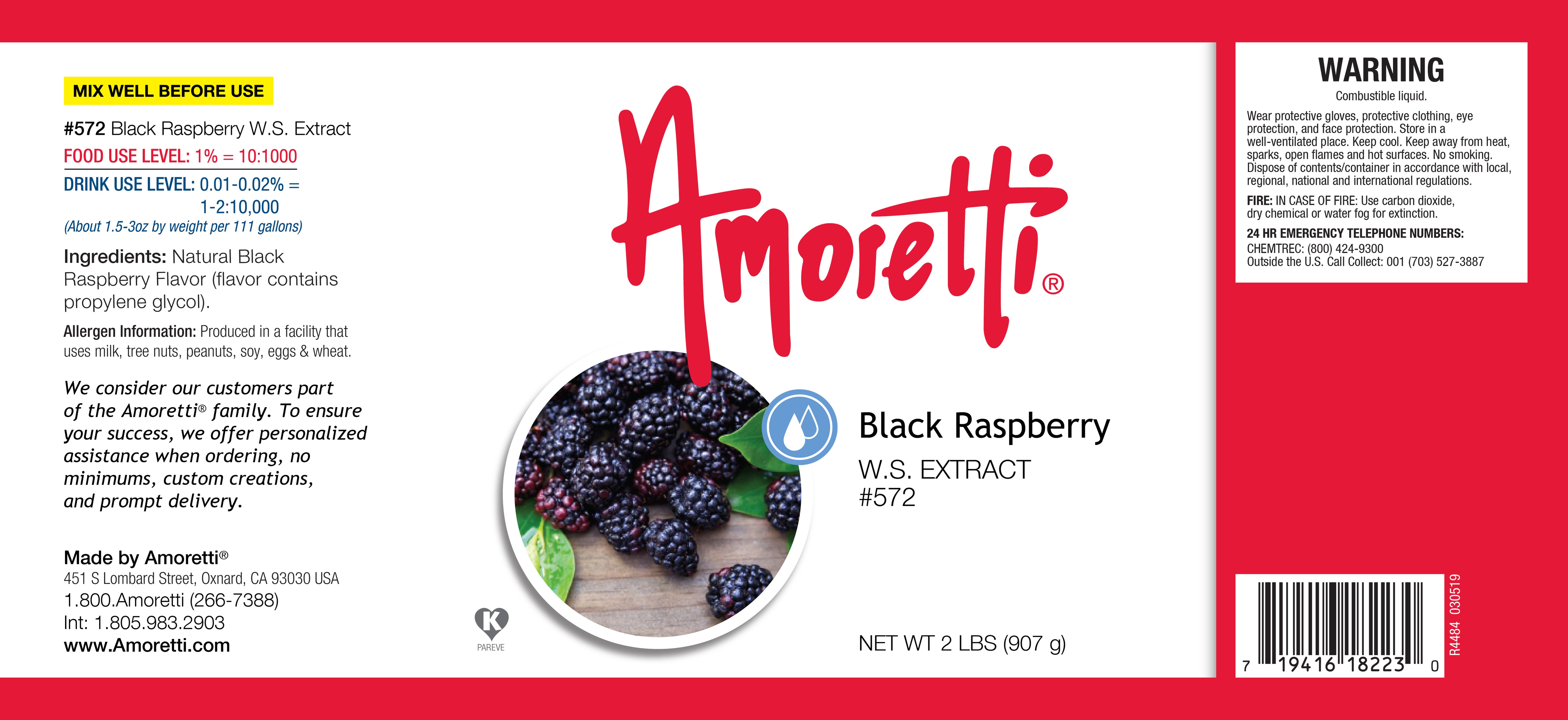 Black Raspberry Extract Water Soluble — Amoretti